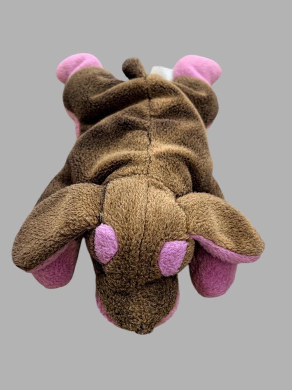 Dan Dee Brown Puppy Dog Plush Pink Paws Floppy Ears Stuffed Animal Soft Toy Love - Picture 2 of 7